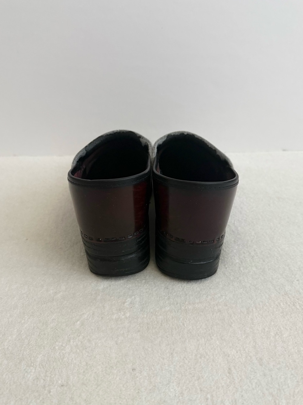 Dansko Professional Leather Clogs Brown Burgundy Size 42 - Picture 7 of 11